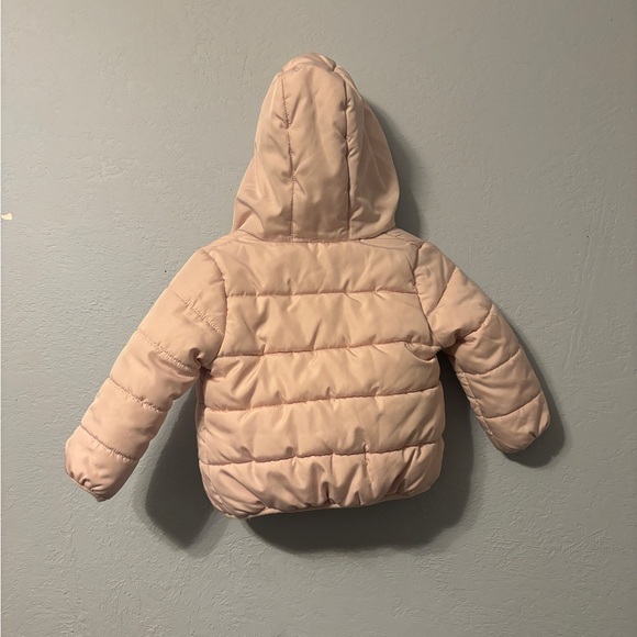 Pale pink 24 month unicorn puffer jacket - Picture 2 of 7